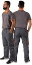 Calças Bicolor T002 para mecânica - Cinza,laranja