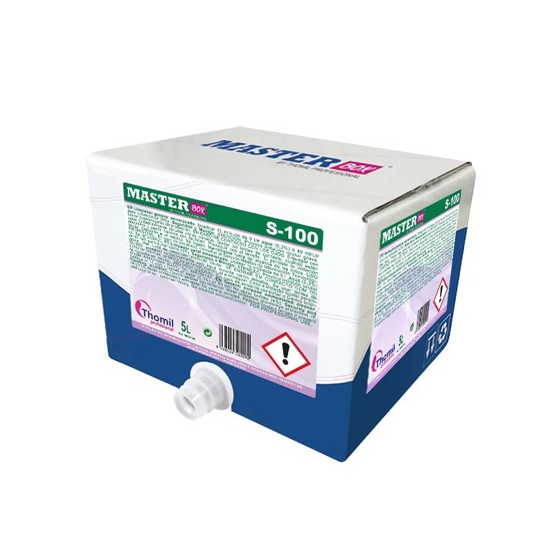 MASTER-BOX S-100, 5 litros: Detergente multiusos geral amoniacal I THOMIL