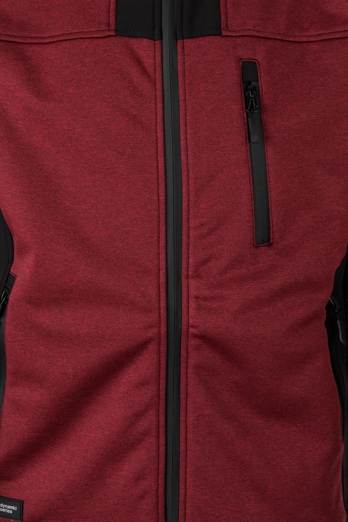 Casaco softshell bicolor com capuz