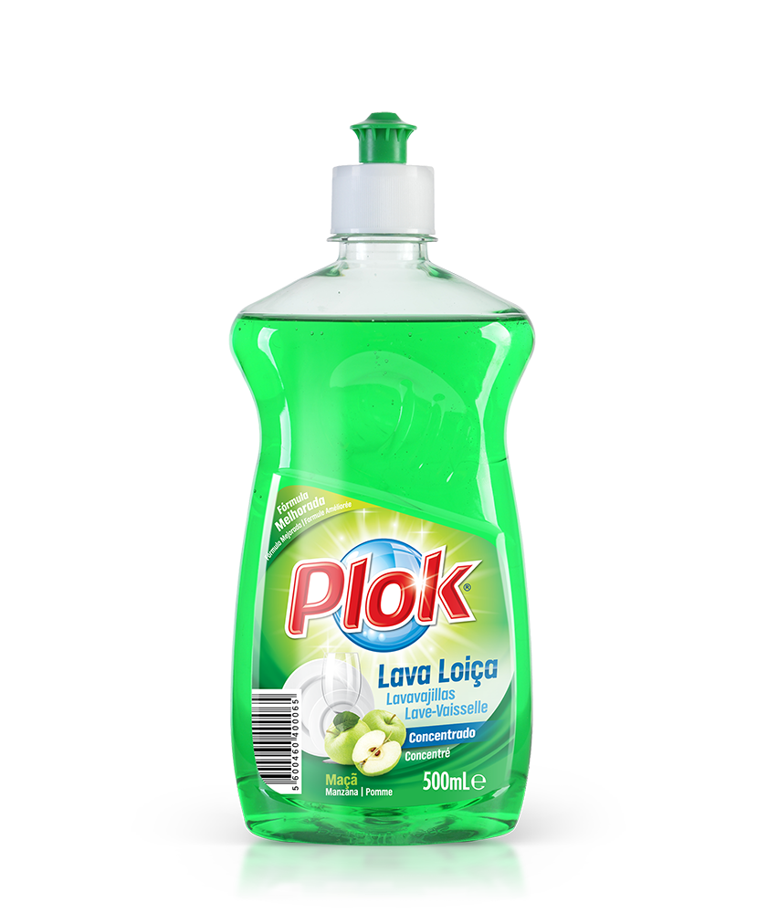 Lava Loiça concentrado maça, 500 ml: Detergente Lava Loiça concentrado maça I PLOK