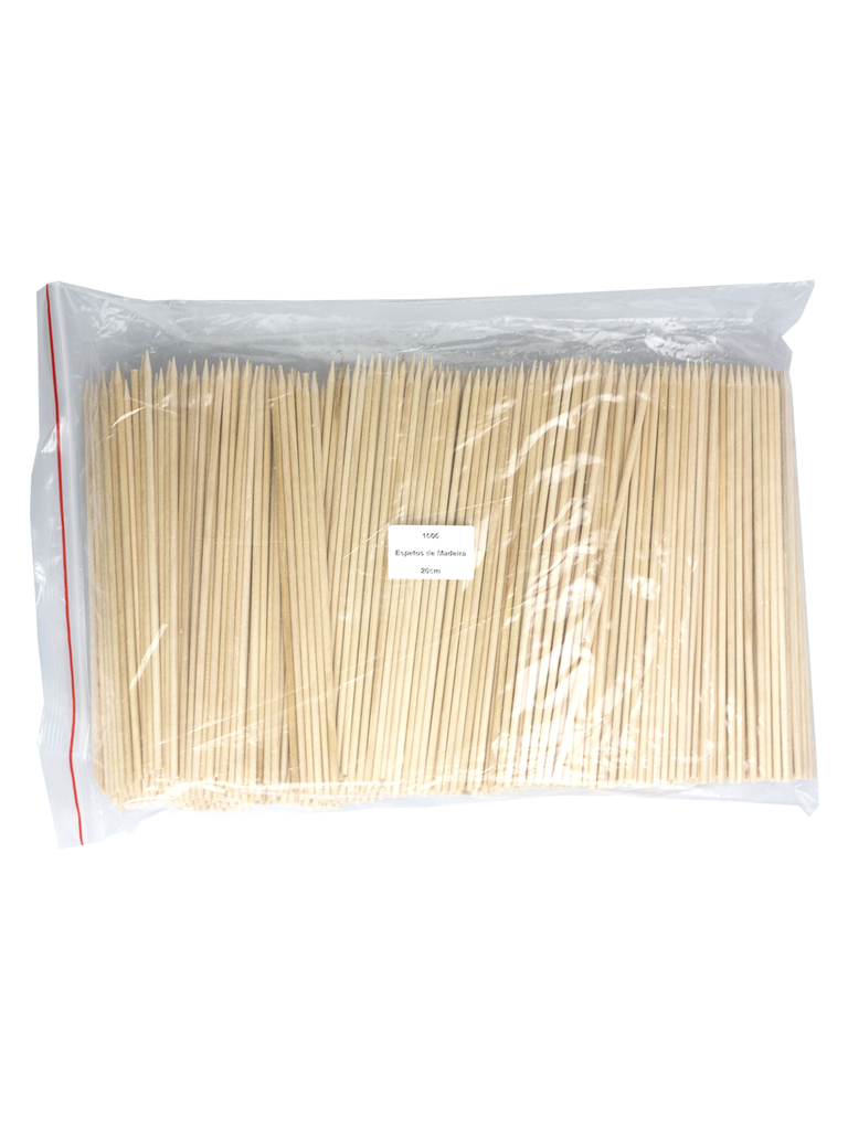 Espetos em madeira I 20 cm (Pack de 1000 unidades)