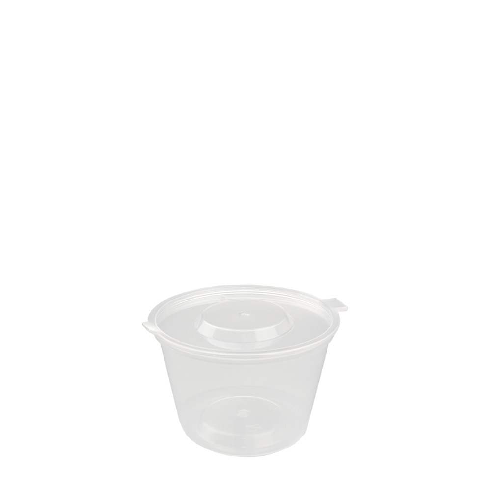 Embalagem com tampa em PP, 120 ml I Caixa de 10x50 I Pack 50 unidades
