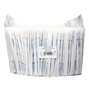 Palhinha reta de papel preto embaladas individualmente I 0,6x20 cm (Pack de 500 unidades)