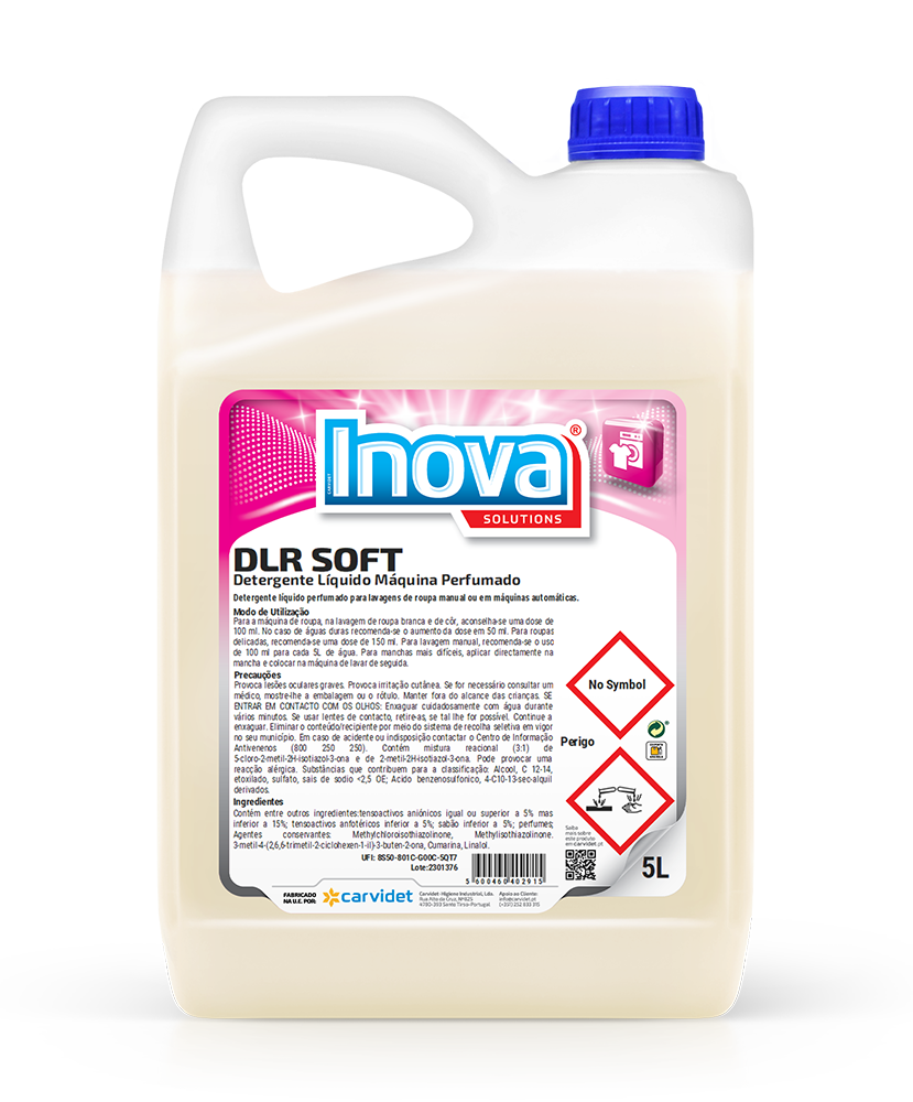 DLR SOFT, 5 litros: Detergente liquido perfumado máquina de lavar roupa I INOVA