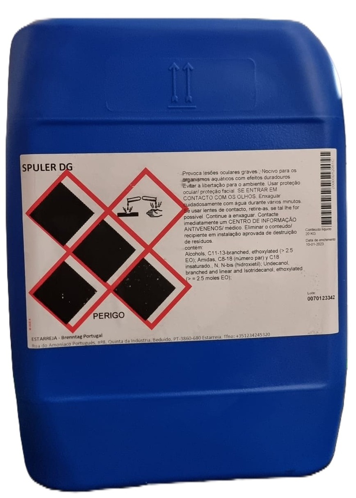 SPULER DG, 20 kg: Detergente manual de louça sem odor acrescentado I BRENNTAG