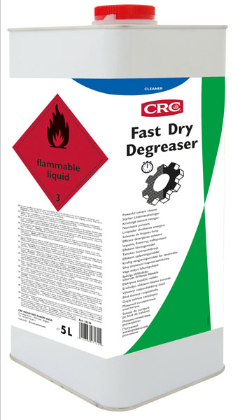 Fast Dry Degreaser, 20 Litros: Produto de limpeza solvente com baixo ponto de inflamação para contaminantes pesados em peças mecânicas I CRC