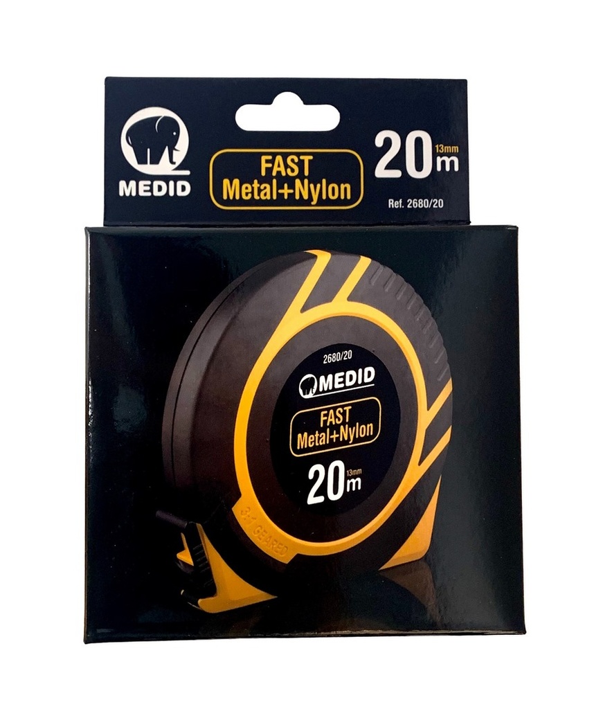 Fita métrica FAST de metal + nylon – 20 metros
