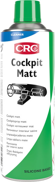 Cockpit Matt 500Ml: Renova o interior dos automóveis, deixa um cheiro fresco a laranja. limpa e refresca o plástico,a borracha e a madeira I CRC