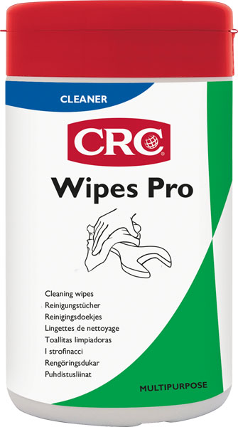 Wipes Pro 50: Toalhetes de limpeza, contém 1 amaciador de pele e substitui os óleos naturais removidos  durante a limpeza I CRC