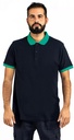 Polo Bicolor, 80% Algodão 20% Poliester, 210/220 gr