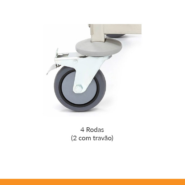 Carro de transporte de tabuleiros em inox I 18 níveis I tubo 25x25mm (cópia)