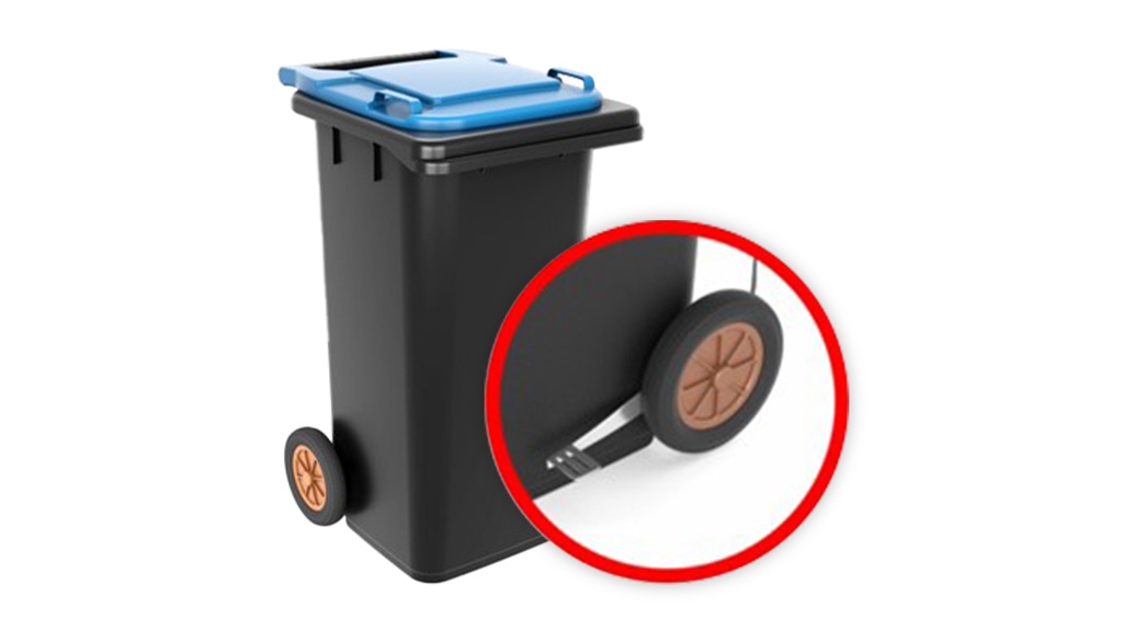 Pedal para contentor 120 litros BIOLOGIC