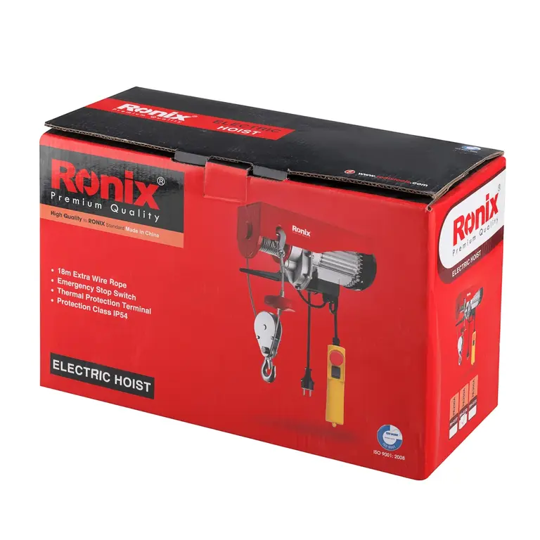 Guindaste elétrico I 450W I cabo de aço 18 metros-250kgI modelo RH-4130 I RONIX