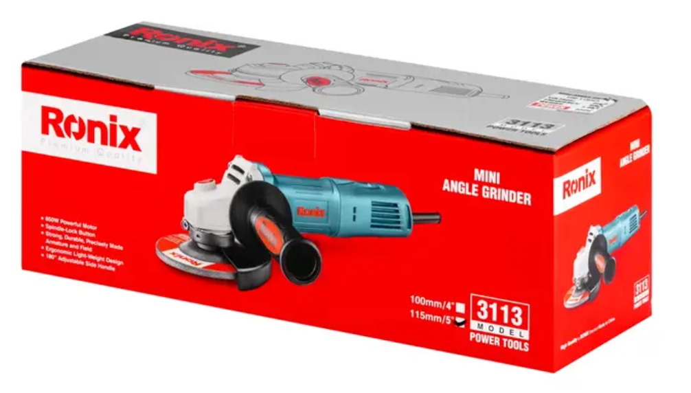 Rebarbadora elétrica I 880W-115mm-240V I modelo 3113 I RONIX