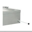 Lava mãos em inox de joelho com misturadora I Modelo: PL40QF250