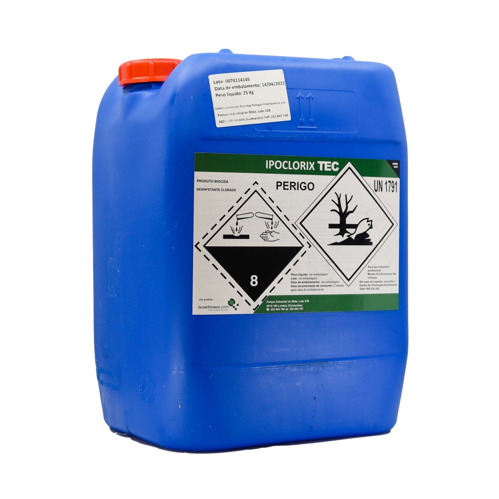 IPOCLORIX TEC, 25 kg: Produto clorado líquido apto para a desinfeção de piscinas I BRENNTAG
