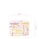 Saco papel pergaminho anti-gordura batata frita I medida: 12x9 cm I caixa de 8000 folhas I pack 1000 folhas