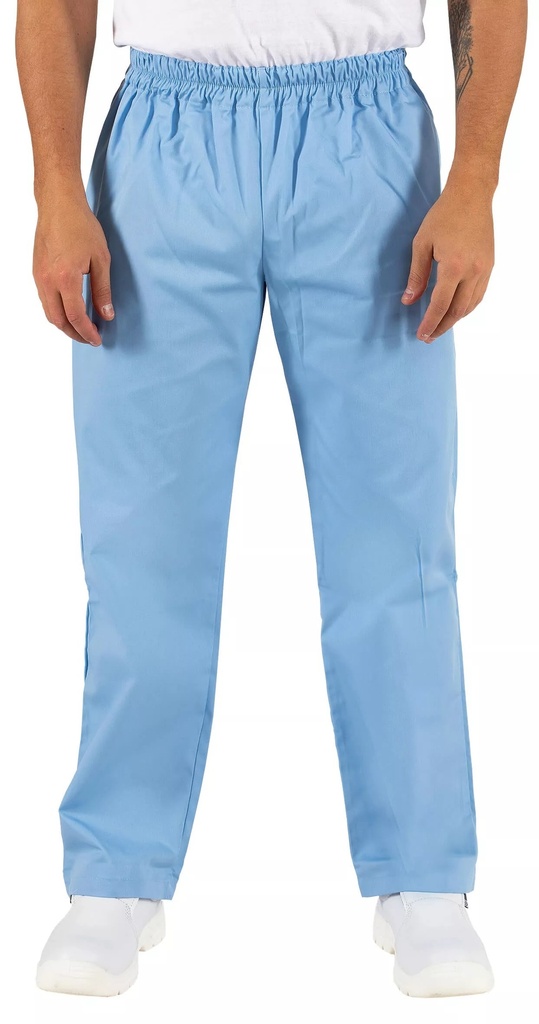 CALÇA, sem bolsos com ajuste elástico Azul Bebé