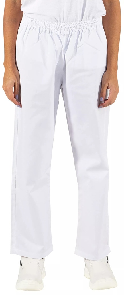 CALÇA, sem bolsos com ajuste elástico, Branco