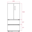 Frigorífico combinado TEKA I Modelo: RFD 77825 GBK EU I Classe: E