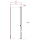 Frigorífico combinado TEKA I Modelo: RFD 77825 GBK EU I Classe: E