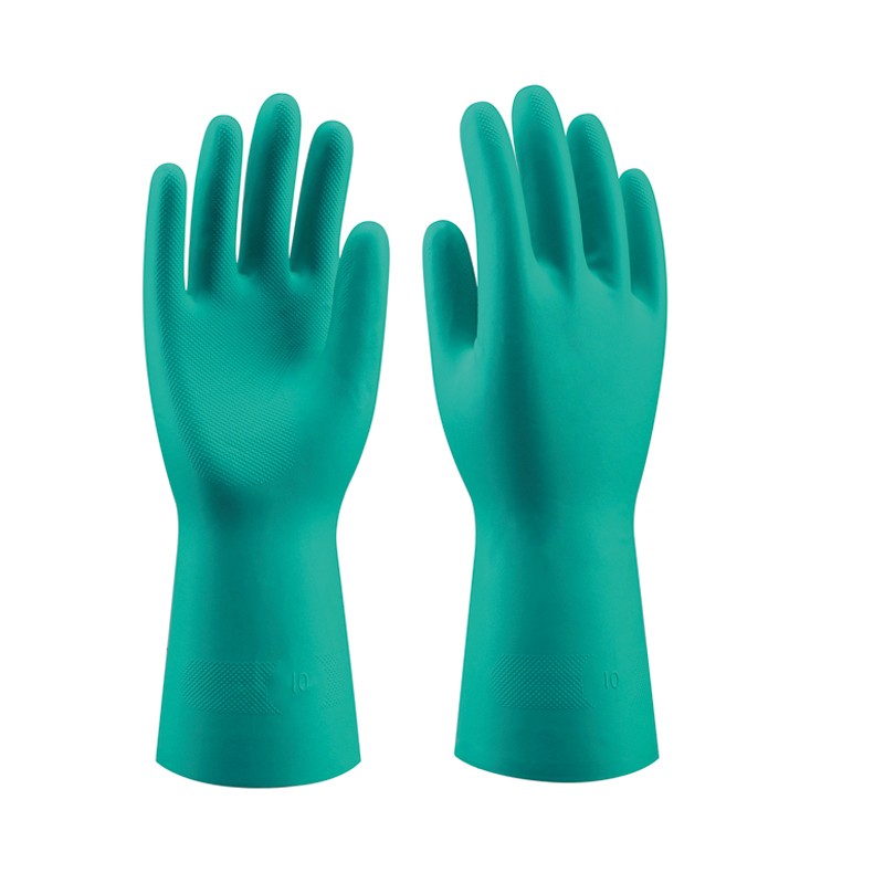 Luva  I pack 12 unid cx 120 pares I modelo: CHEMICAL GREEN I SAFETOP