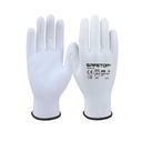 Luva poliuretano sintético I pack 12 unid cx 120 pares I modelo: FEATHER TASK I SAFETOP