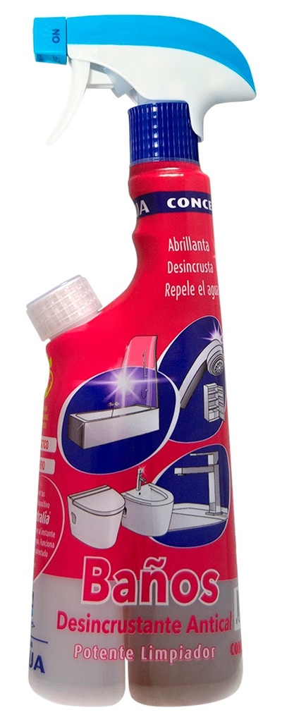 Concentralia Desincrustante anticalcário, 425 ml I EcofoamSystem I SALLÓ: Desincrustante anticalcário para casas de banho.