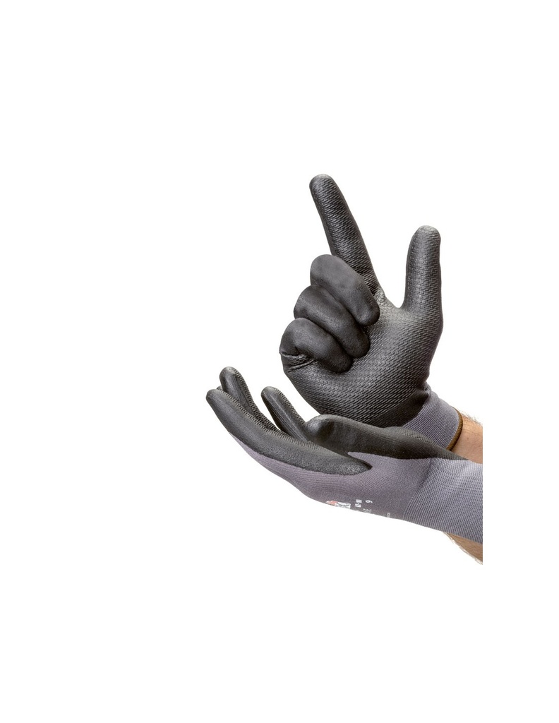 Luva de nitrio espumoso revestida  I pack 12 unid cx 60 pares I modelo: ARMOLUX PALM I SAFETOP