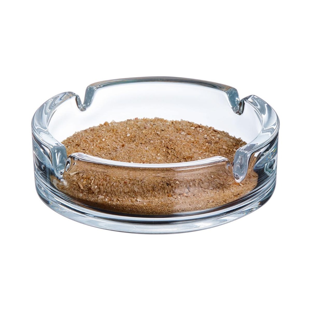 Cinzeiro em vidro transparente I medida: 10,7 cm I modelo: Apilable Luminarc