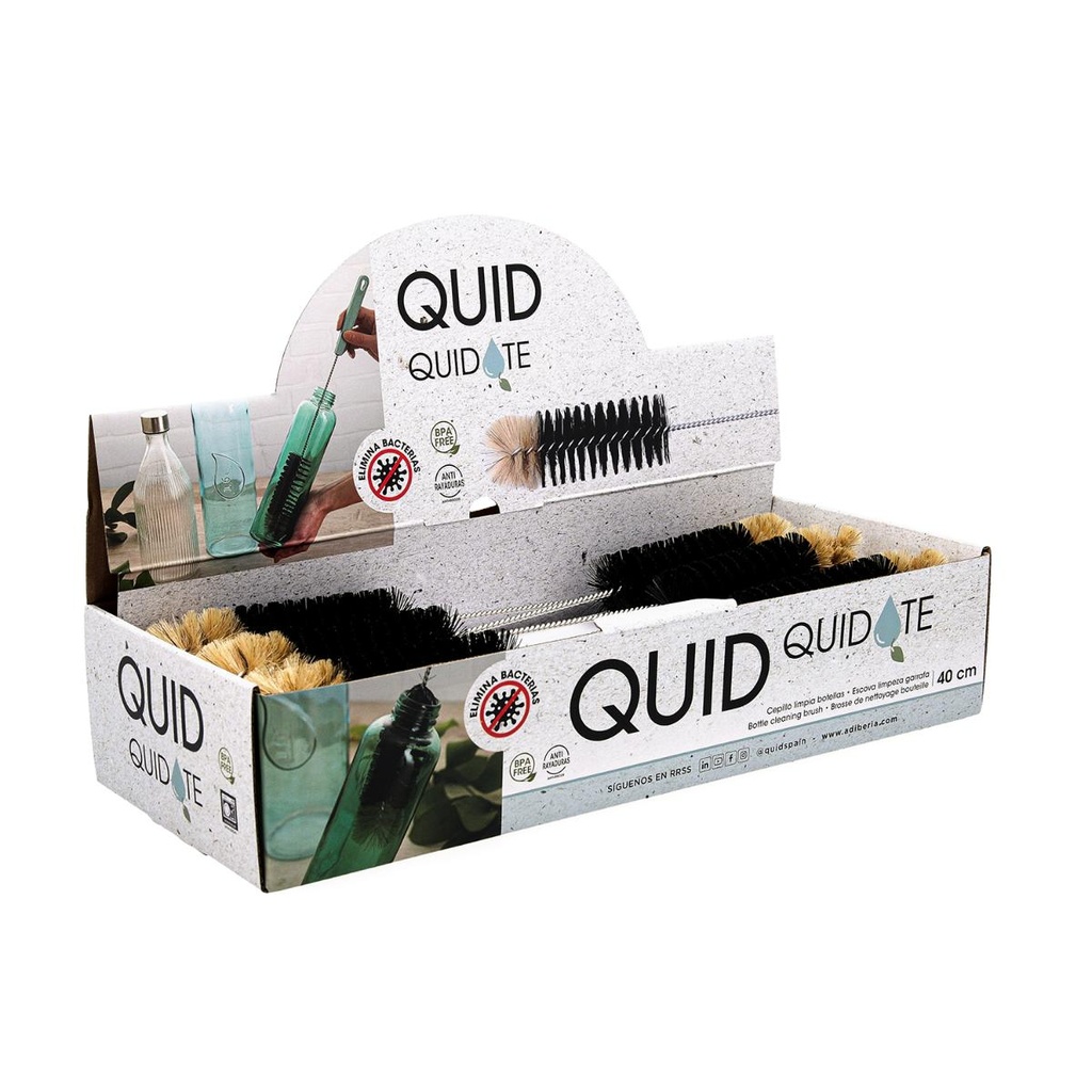 Escova de limpeza de garrafa em nylon I medida: 40 cm I modelo: QUIDATE - QUID