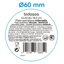 Prato de pão 16,5 cm em porcelana, Linha GLACIAL Aba larga - BIDASOA