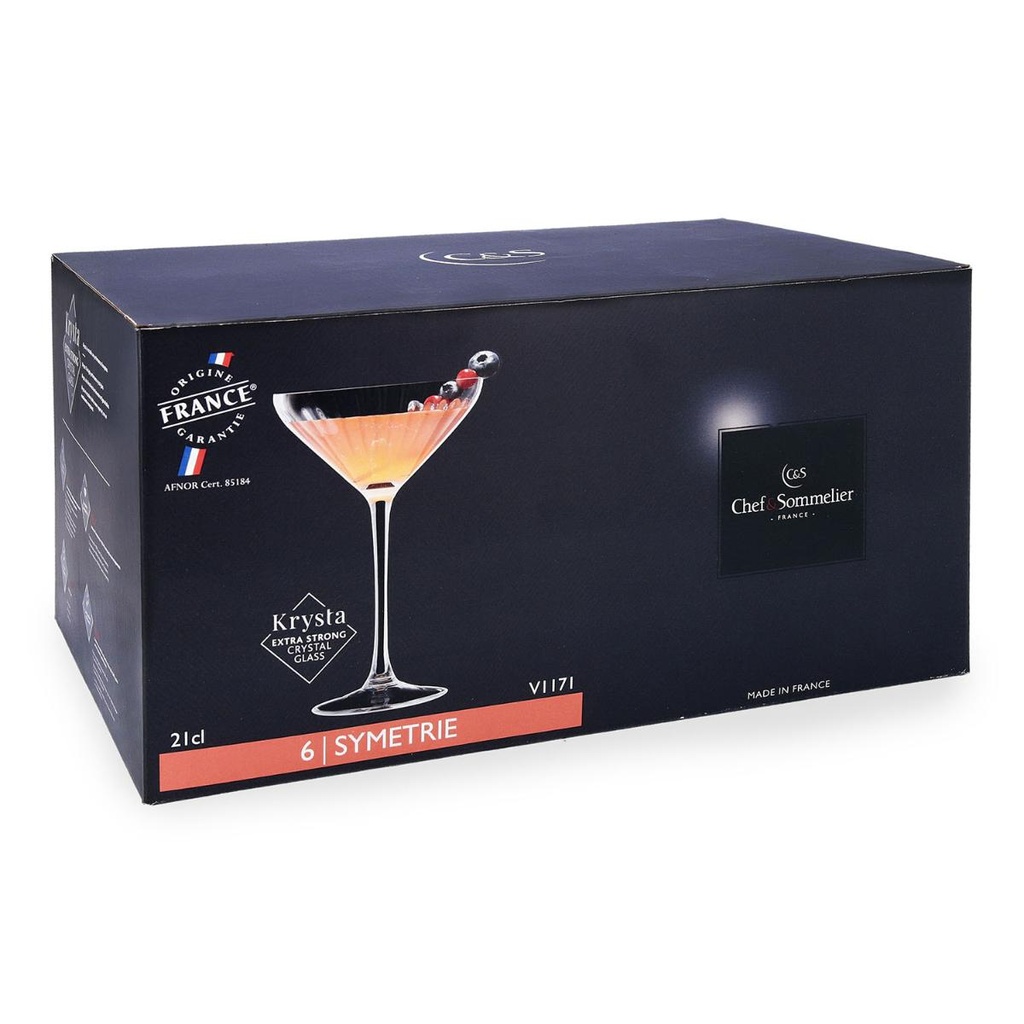 Cálice cokctail em vidro, linha: SYMETRIE, capacidade 21 cl I CHEF&SOMMELIER