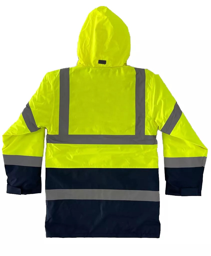 Parka impermeável refletora bicolor