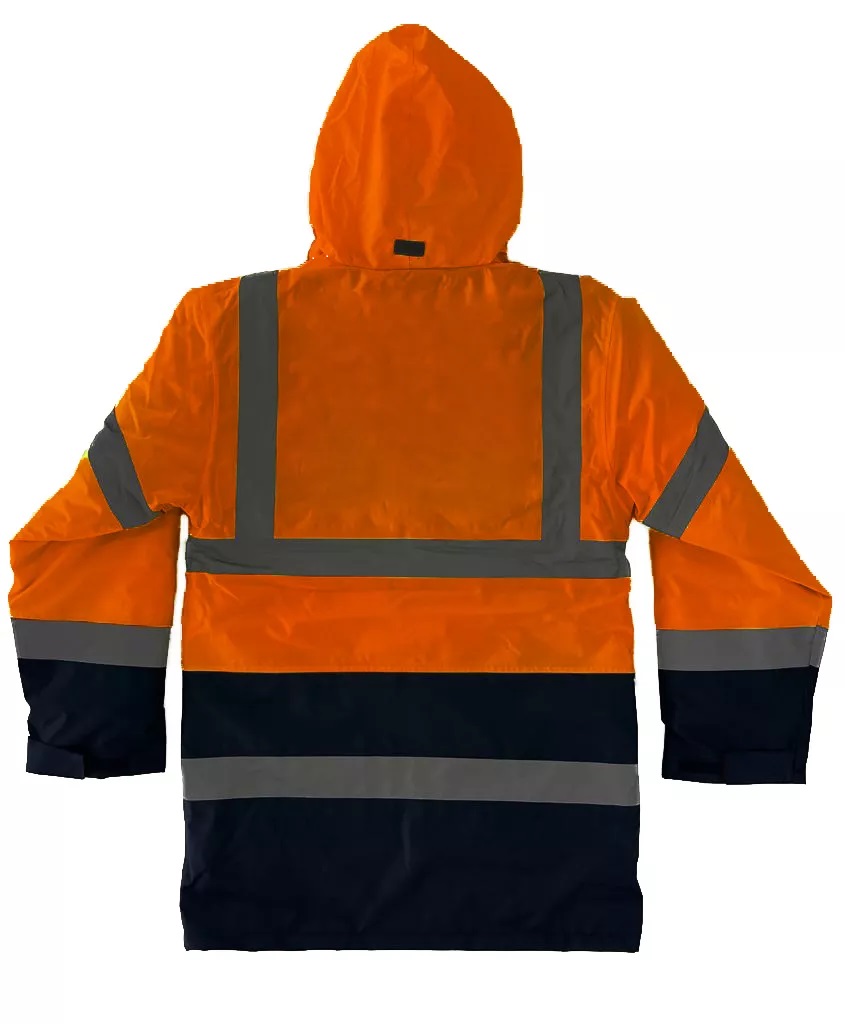 Parka impermeável refletora bicolor