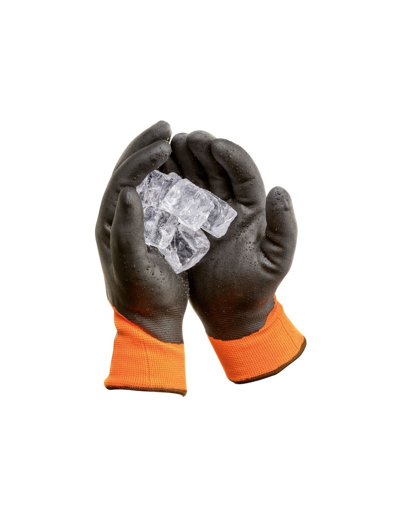 Luva antifrio nitrilo impermeável forro  I pack 12 unid cx 140 pares I modelo: SCANDILUX I SAFETOP