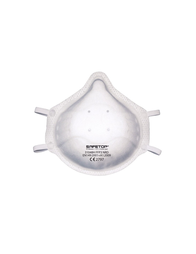 Máscara preformada S/V selo nasal ajuste rápido I modelo: FFP3  I SAFETOP