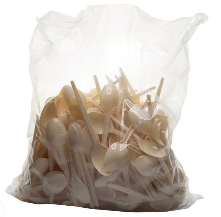 Colher de sobremesa em PS I medida: 12,5 cm (Pack de 250 unidades)