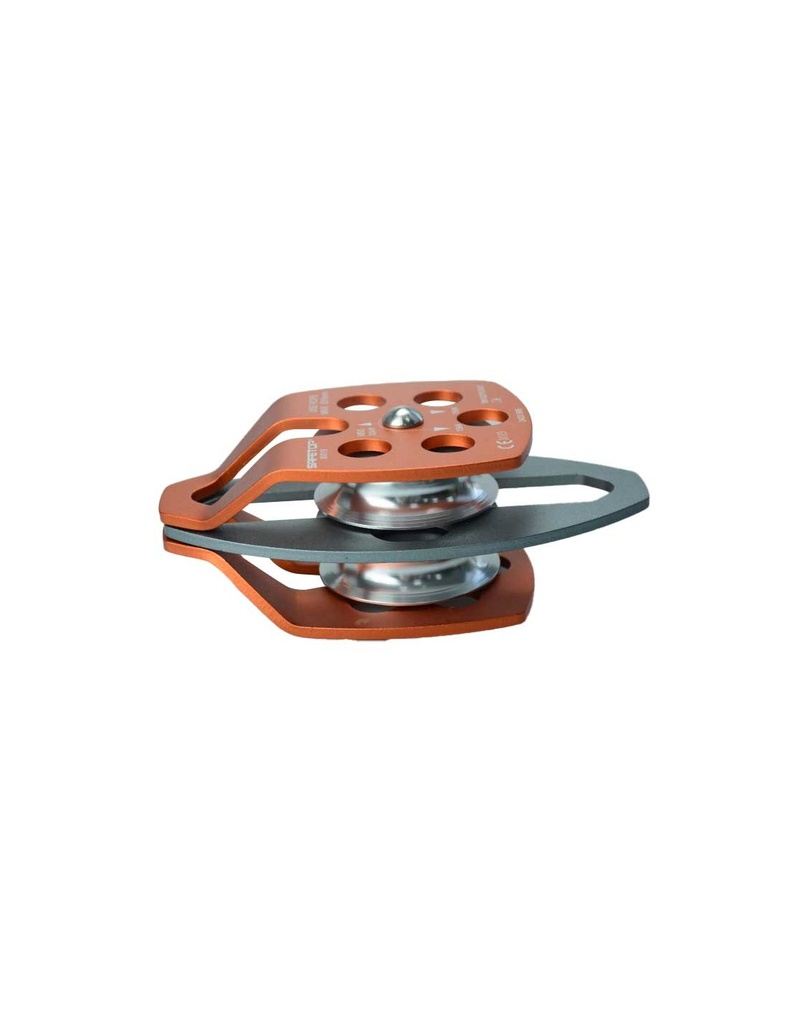 Polia dupla de alumínio p/ cordas de até 16 mm I SAFETOP
