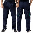 Calças Bicolor T002 para mecânica - Azul Marinho/Verde