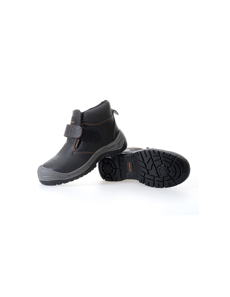 Bota de segurança, S3 I Modelo: AMIO S3 velcro e cordões interiores soldadura I SAFETOP