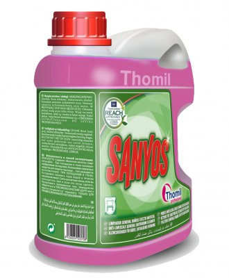 SANYOS, 4 litros: Produto limpeza geral casas de banho efeito anti-calcário e anti-óxidos I THOMIL