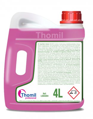 SANYOS, 4 litros: Produto limpeza geral casas de banho efeito anti-calcário e anti-óxidos I THOMIL