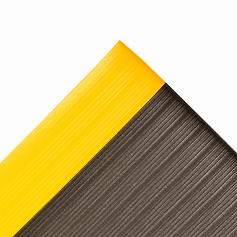 Tapete antifadiga I Cor: amarelo e preto I Dimensão: rolo 91 cm x 18,3 m I NOTRAX