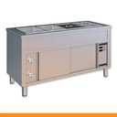 Banho maria com estufa em inox ACTIMAC 4 GN I Modelo: BM7ET1500