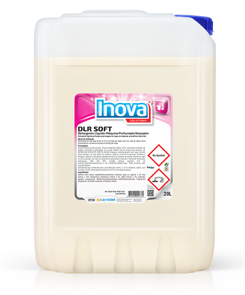 DLR BLUE, 20 litros: Detergente liquido perfumado máquina de lavar roupa I INOVA (cópia)