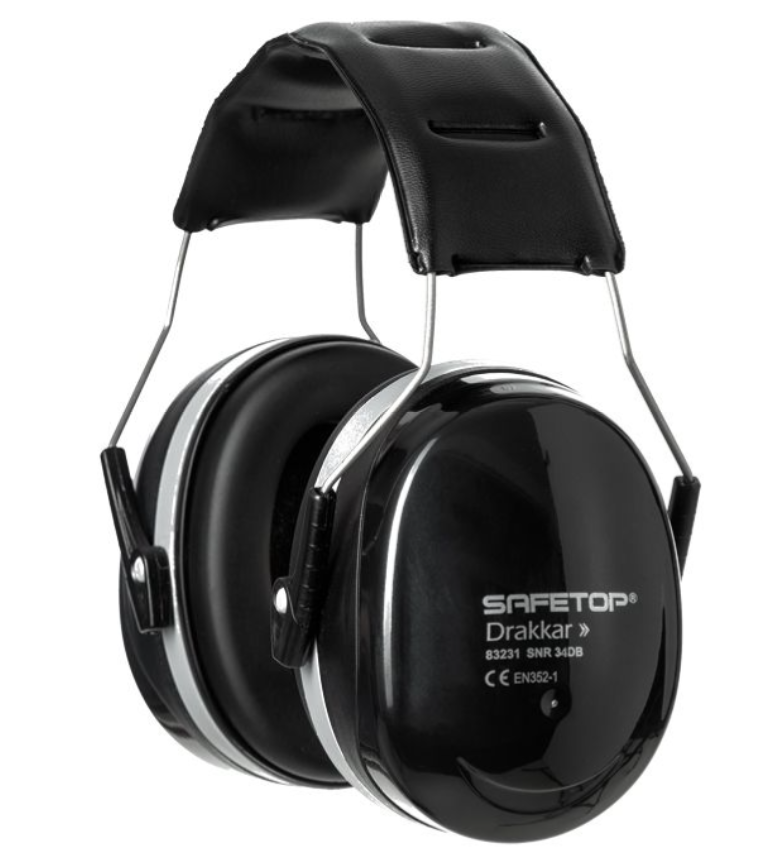 Protetor auditivo com dupla camada I modelo: DRAKKAR I SNR 34 DB I SAFETOP