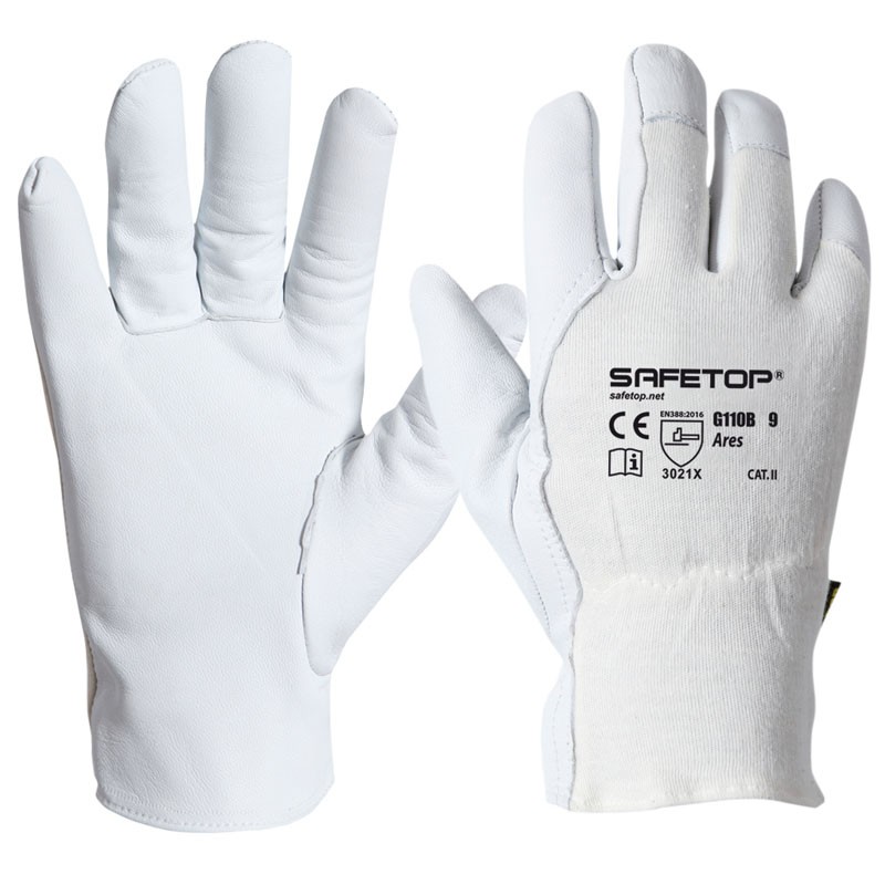 Luva de algodão branca I pack 12 unidades em caixa de 120 pares I modelo: LIGHT PARADE I SAFETOP (cópia) (cópia)