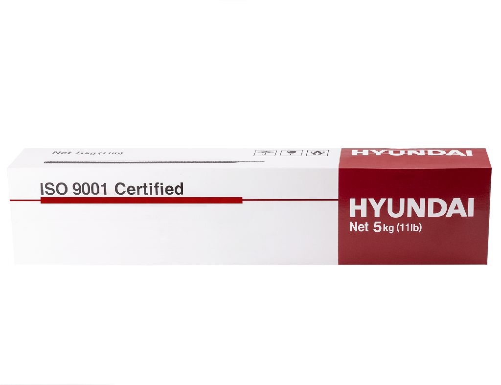 Elétrodo revestido para soldadura de aço carbono I S-6013LF DE 3.20x350 I caixa: 5kg/165 unidades I HYUNDAI WELDING