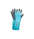 Luva de nitrilo proteção química I pack 12 unid. cx 72 pares I modelo: FLEXITRIL corte c I SAFETOP